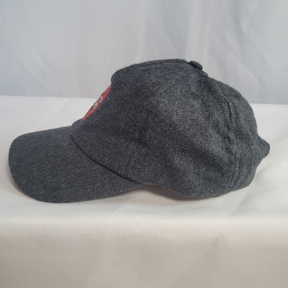 VTG Coca Cola Logo Gray Wool Hat Cap - Picture 2 of 6